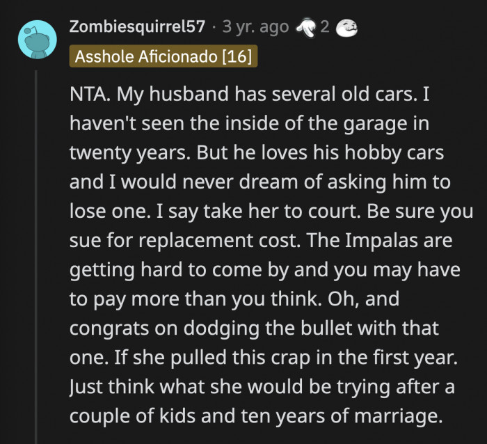 If they stayed together, she would have ignored every wish and boundary OP had. Not a great quality in a person you're looking to spend your life with.