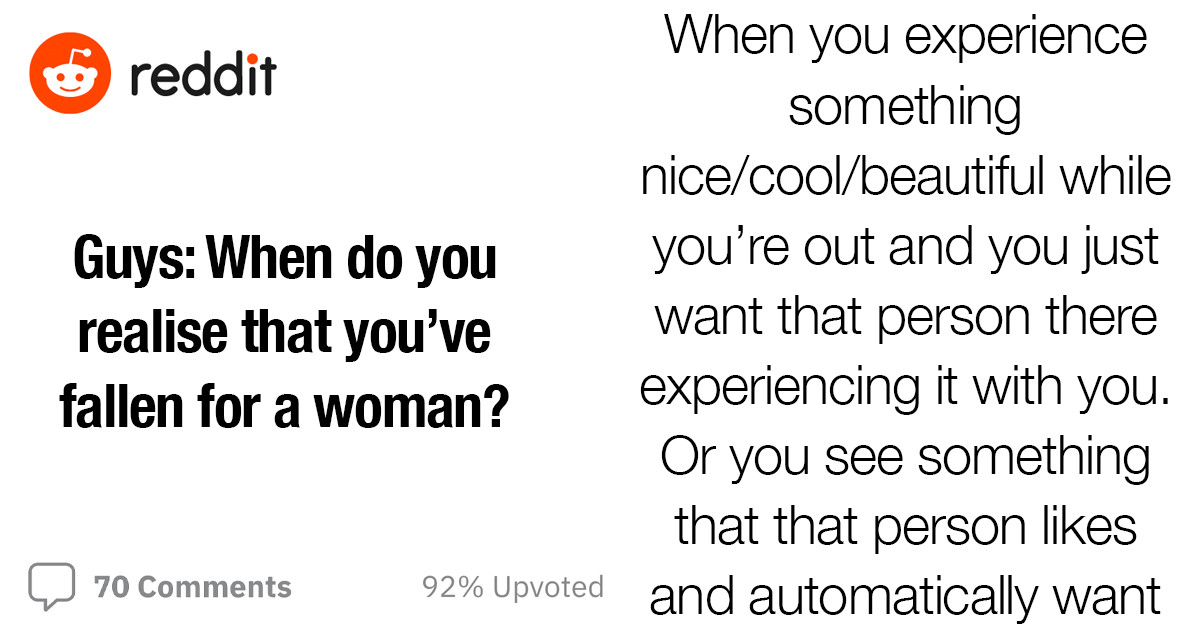 Guys Share The Exact Moment They Realized They Got It Bad For A Woman And Were Lowkey Swooning