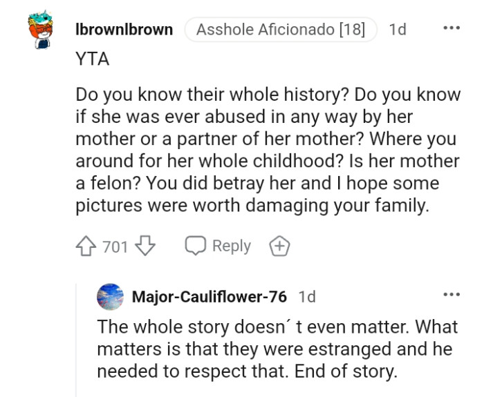 The OP did betray his girlfriend