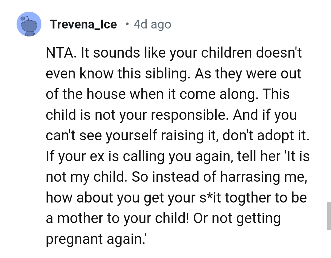 If you don't see yourself raising the child, then don't adopt him