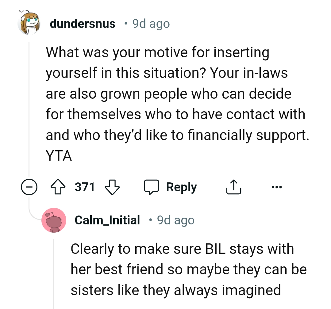 OP's In-Laws Are Grown People Who Know What They're Doing