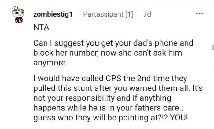 They pulled this stunt after you warned them all