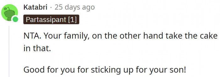 Family should consider their own manners