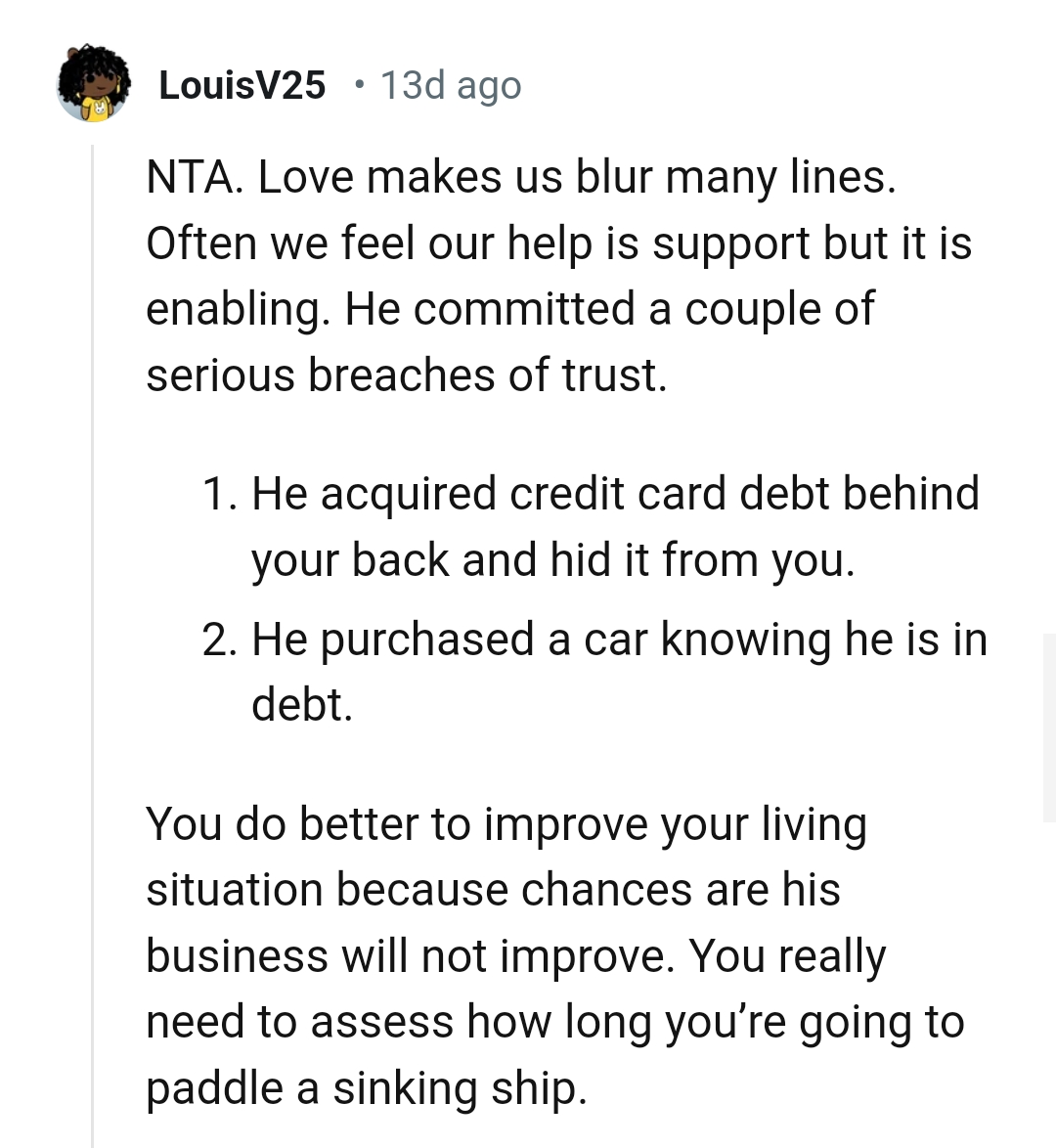 He committed a couple of serious breaches