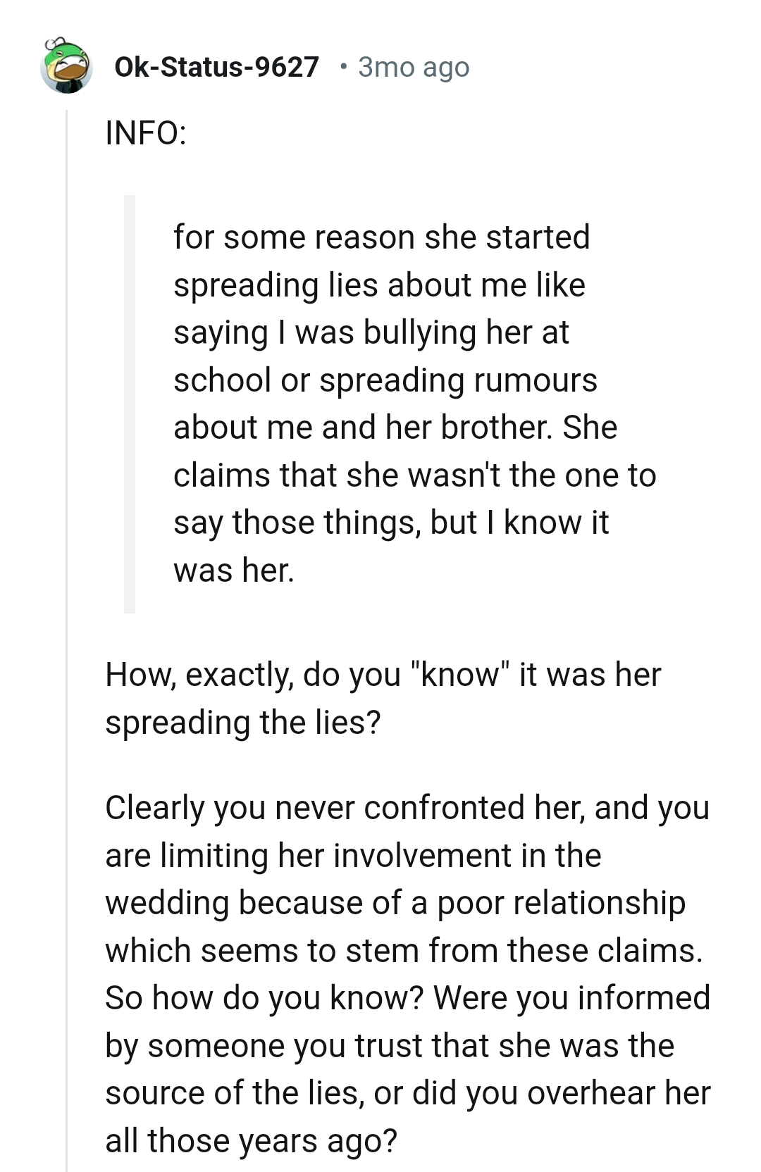 Why spread the lies, though?