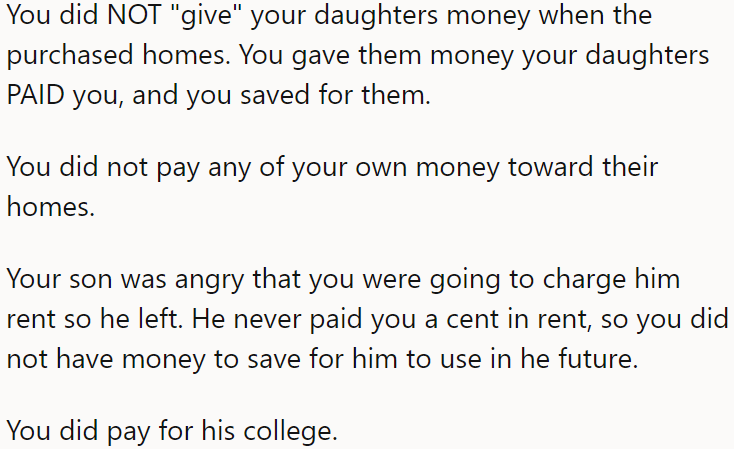 Another Redditor agreed it was a very generous agreement