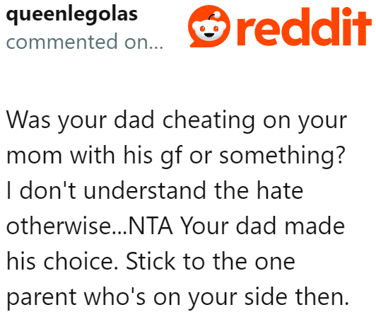 Even If the OP Is a Daddy's Girl, She Might Need to Consider Distancing Herself from Him After What Happened.