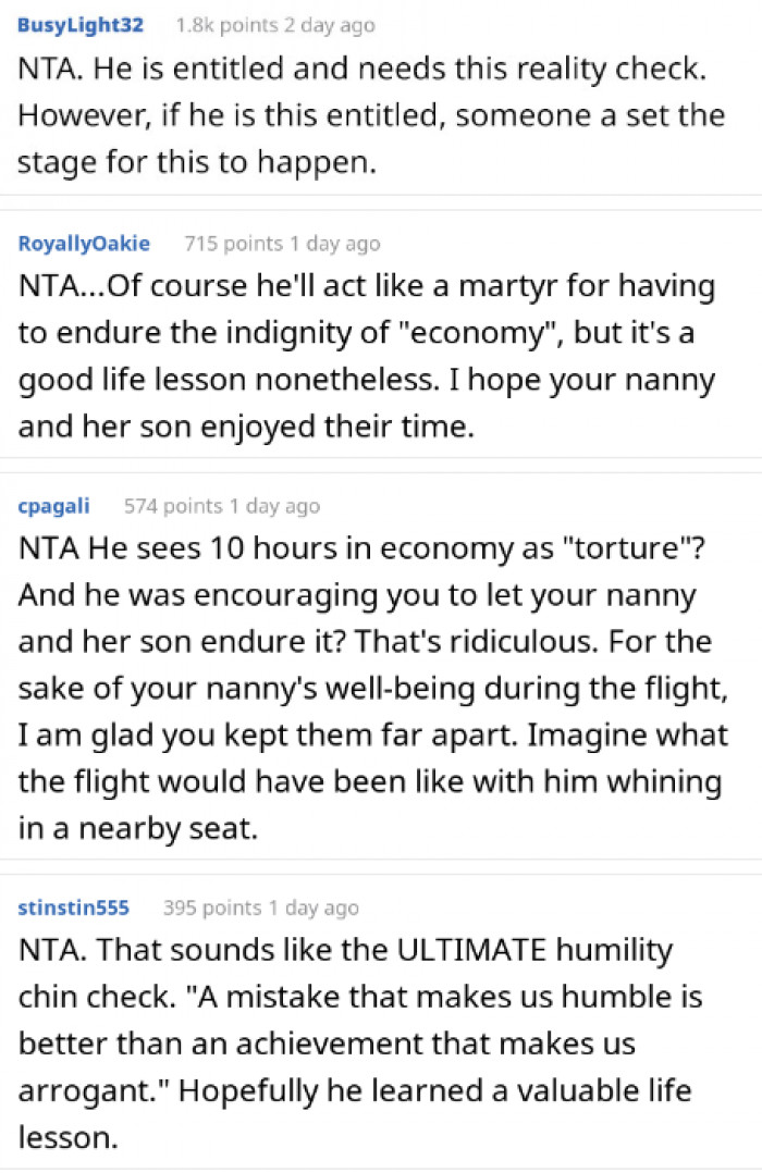 Who enabled him to feel entitled?