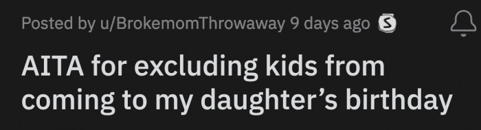 OP said she can't afford to throw a party for 30 people or take 30 children to paint some mugs.