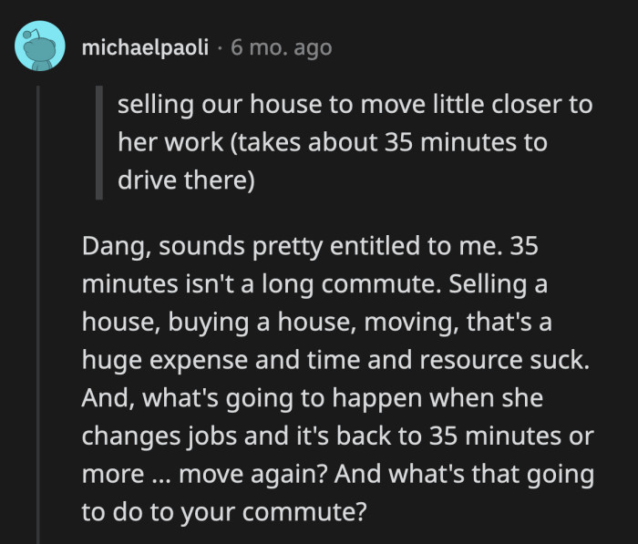 Early commenters speculated if OP's girlfriend acted entitled.