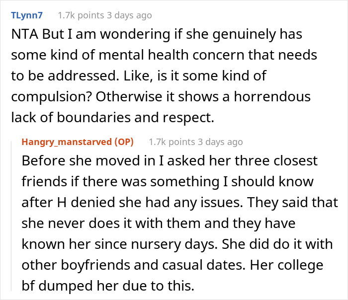 It looks like the girl has some serious issues