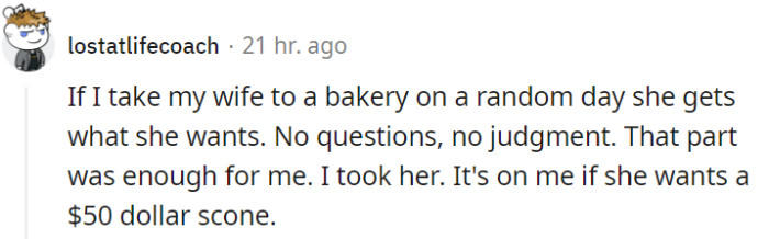 It's pretty sad that OP's husband, at some point, was being cost-conscious, though.