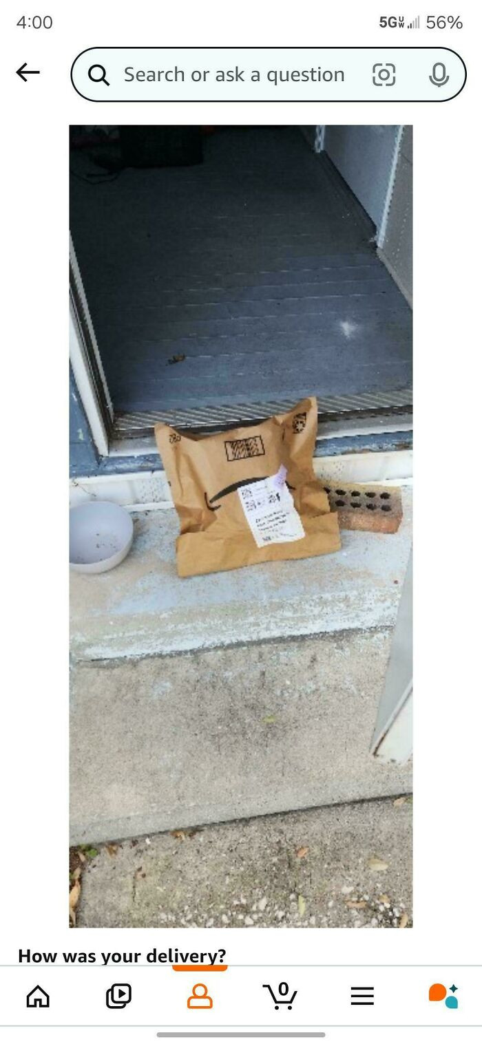 "Found Out Via Amazon Delivery Photo That My Front Door Was Left Wide Open"