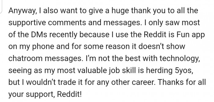 Seems the Reddit community has been behind OP since day one.