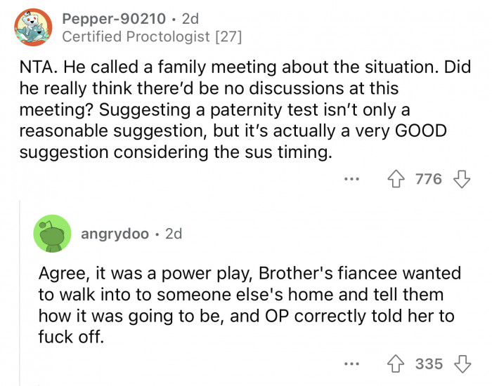 OP's suggestion was reasonable, considering the timing of the announcement.