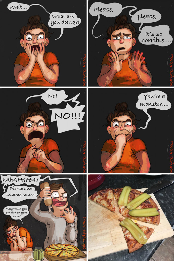 13. Man likes to eat unusual food combinations