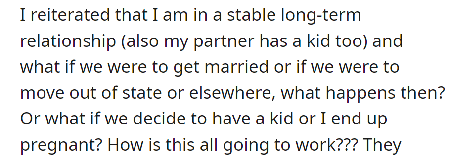 They pondered the logistics of their stable relationship amidst potential changes like marriage, relocation, or having a child.