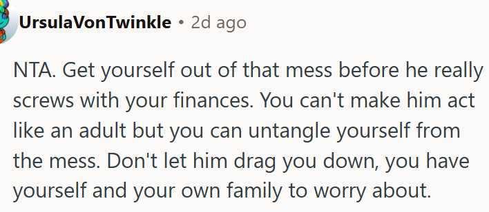 OP Can't Make Him Act Like an Adult.