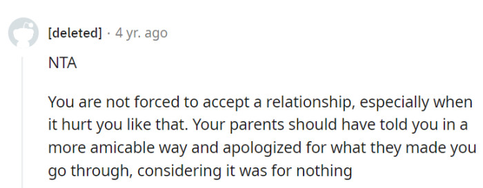 All that trauma for nothing!