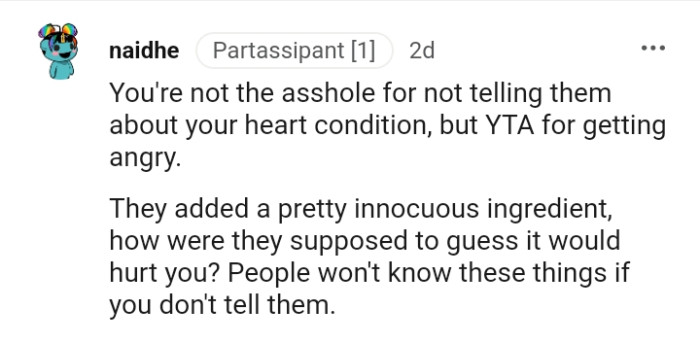 For getting angry, you are the AH