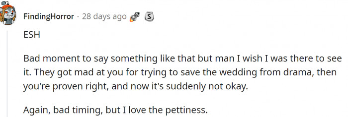 Gotta love the pettiness: