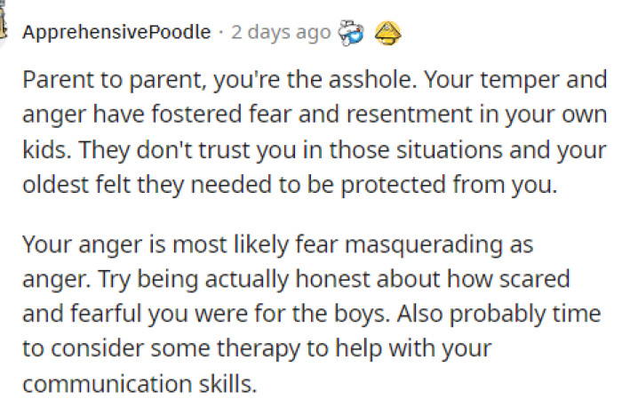 People quickly came to the comments to let him know that he is TA for how he acted because it shows how he is as a parent.