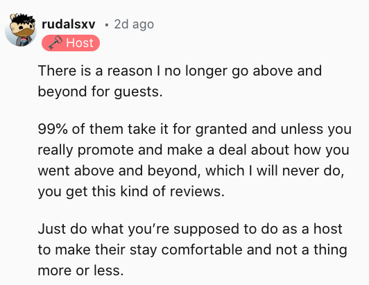 5) So many guests take your kindness for granted