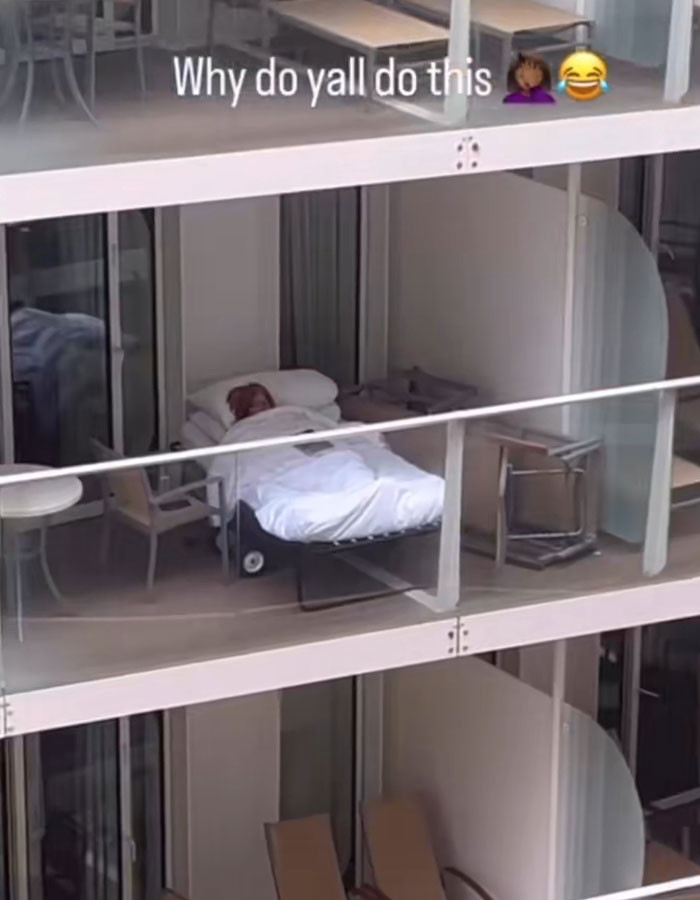"A Couple’s Peaceful Sleep On A Cruise Balcony Ended Up In An Unexpected Debate Online"