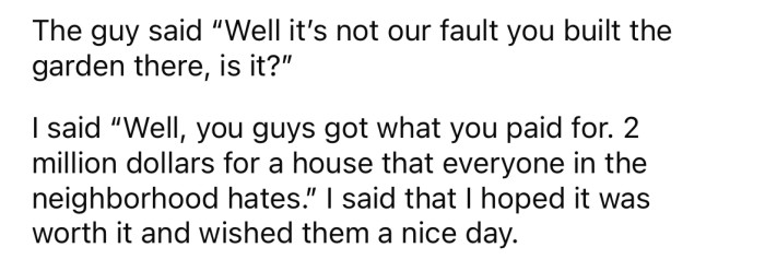 The OP told them they 