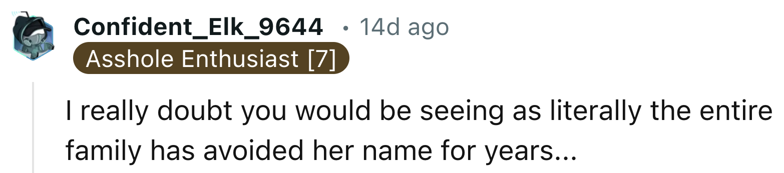 Whole Family Avoided The Name For Years