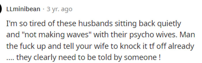 Honestly, my husband would have jumped in immediately and apologized for my behavior because it's clearly uncalled for.