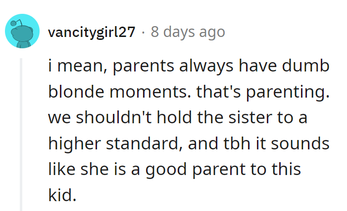 Parenting's full of 'blonde' moments; sister's just rocking the highlights.