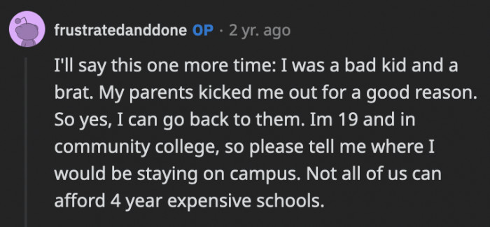 OP's attitude have no bearing in the way her husband treats her, no matter her past, she doesn't deserve any of this