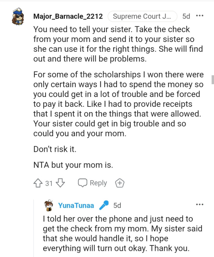 She will find out, and there will be problems