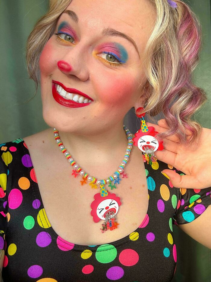 "I Make Puking Clown Earrings. Sadly, Shein Swiped The Idea, But Now You Know The Artist Behind Them!"