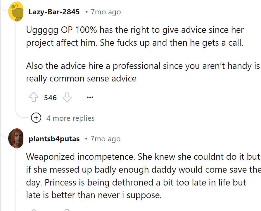 Weaponized incompetence.