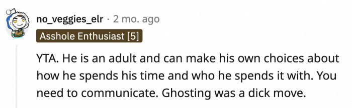 Reddit users bluntly told OP she was an a**hole for ghosting her son