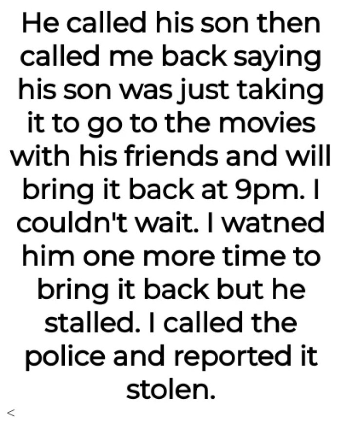 Once again, the husband didn't see anything wrong with his son's deeds.