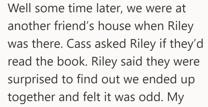 What was fiction on the page suddenly became very real in front of everyone.