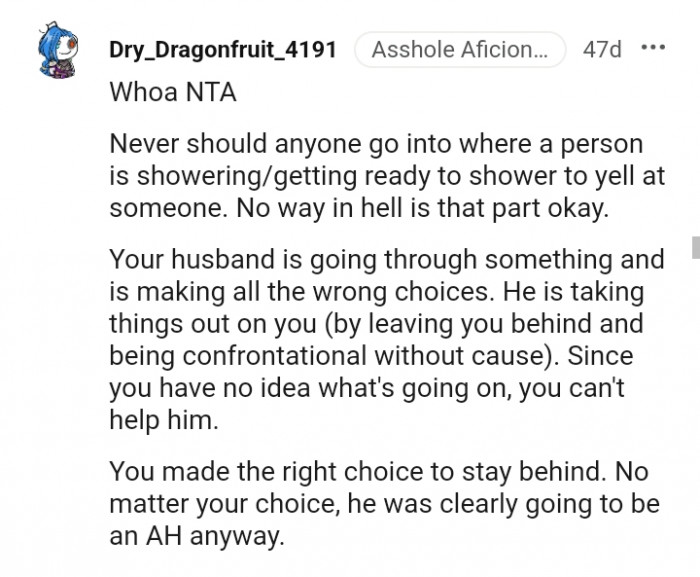 Your husband is going through something