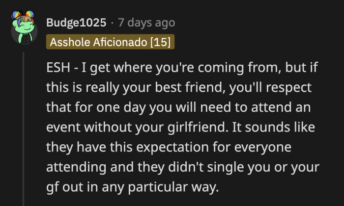 Do the other guests have the same history with Brad as OP and Mary?