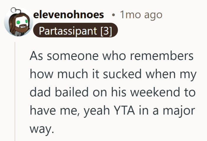 Once someone brings receipts from childhood, the debate stops being abstract and gets very real, very fast.