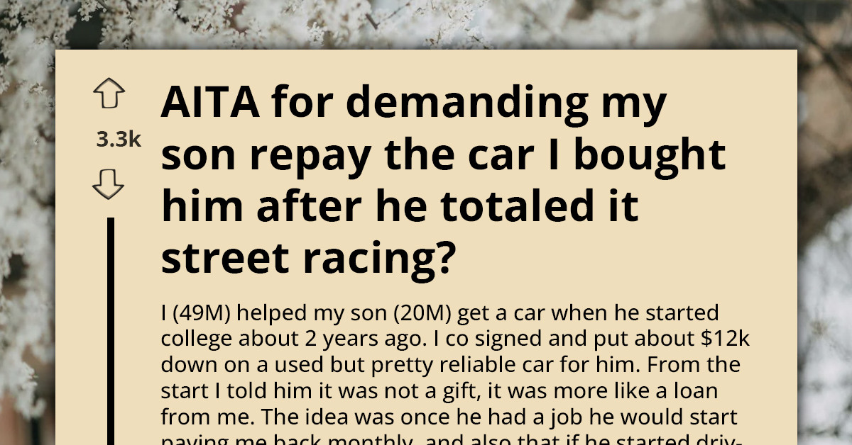 Dad Demands Son Repay $12K Car After He Totals It In Street Race