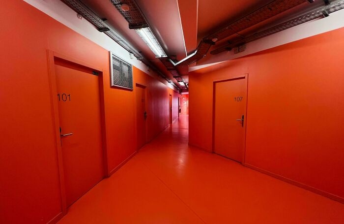 "A Hallway In A French Hostel"