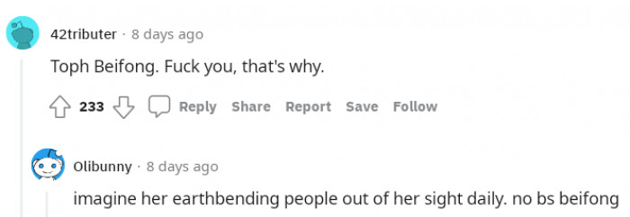 The one and only Toph Beifong