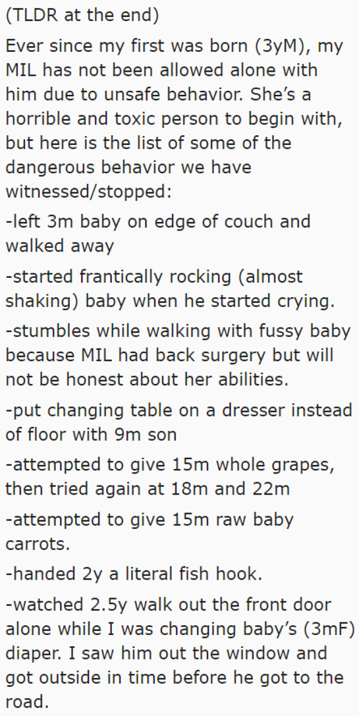 It's horrifying how dangerous it is to leave the little ones under their grandma's care.