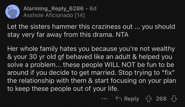 OP should stay far away from this drama.
