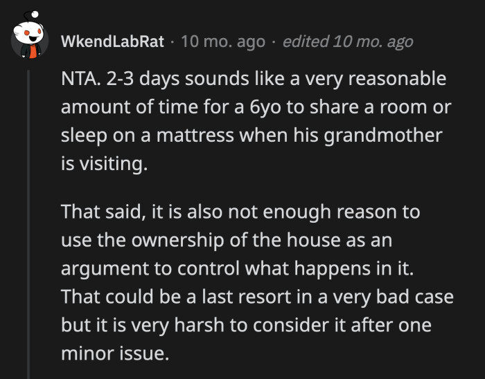 OP brought up the contract as a last resort. Her daughter was trying to break their agreement, so OP had to remind her of the terms.