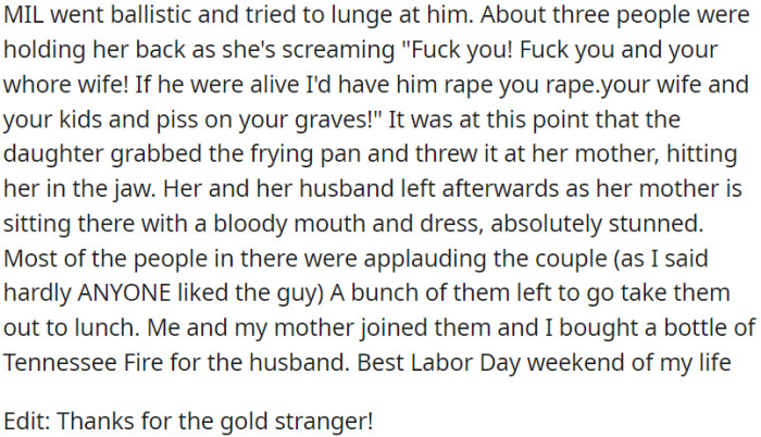 The atmosphere grows more and more strained as the funeral proceeds, and later, the daughter openly challenges the mother. They leave the funeral with a striking and theatrical style