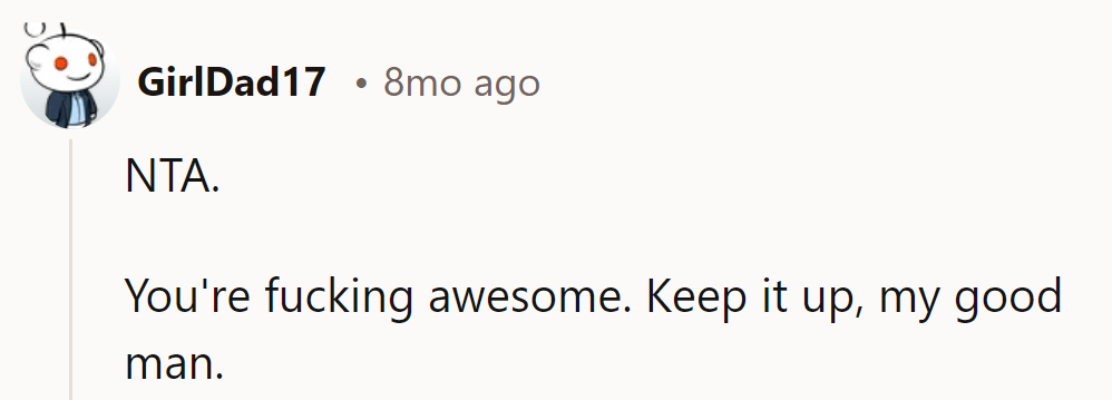 He's a legend. Keep it up, OP!